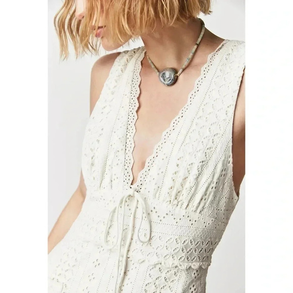 NWT Free People Running Through My Mind Maxi Dress White Lace - Picture 1 of 16